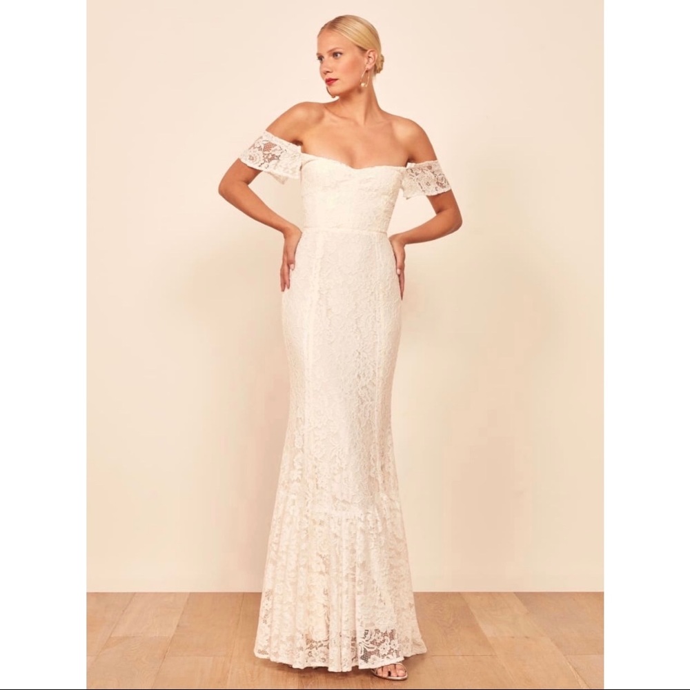 Reformation Merlot Wedding Dress
